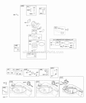 Carburetor Fuel Supply Diagram and Parts List for  Briggs and Stratton Engine
